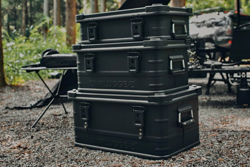 brunt アルミコンテナ 蓋無し ブラック BK サステナブルなリサイクルアルミで生まれ変わったオールブラック